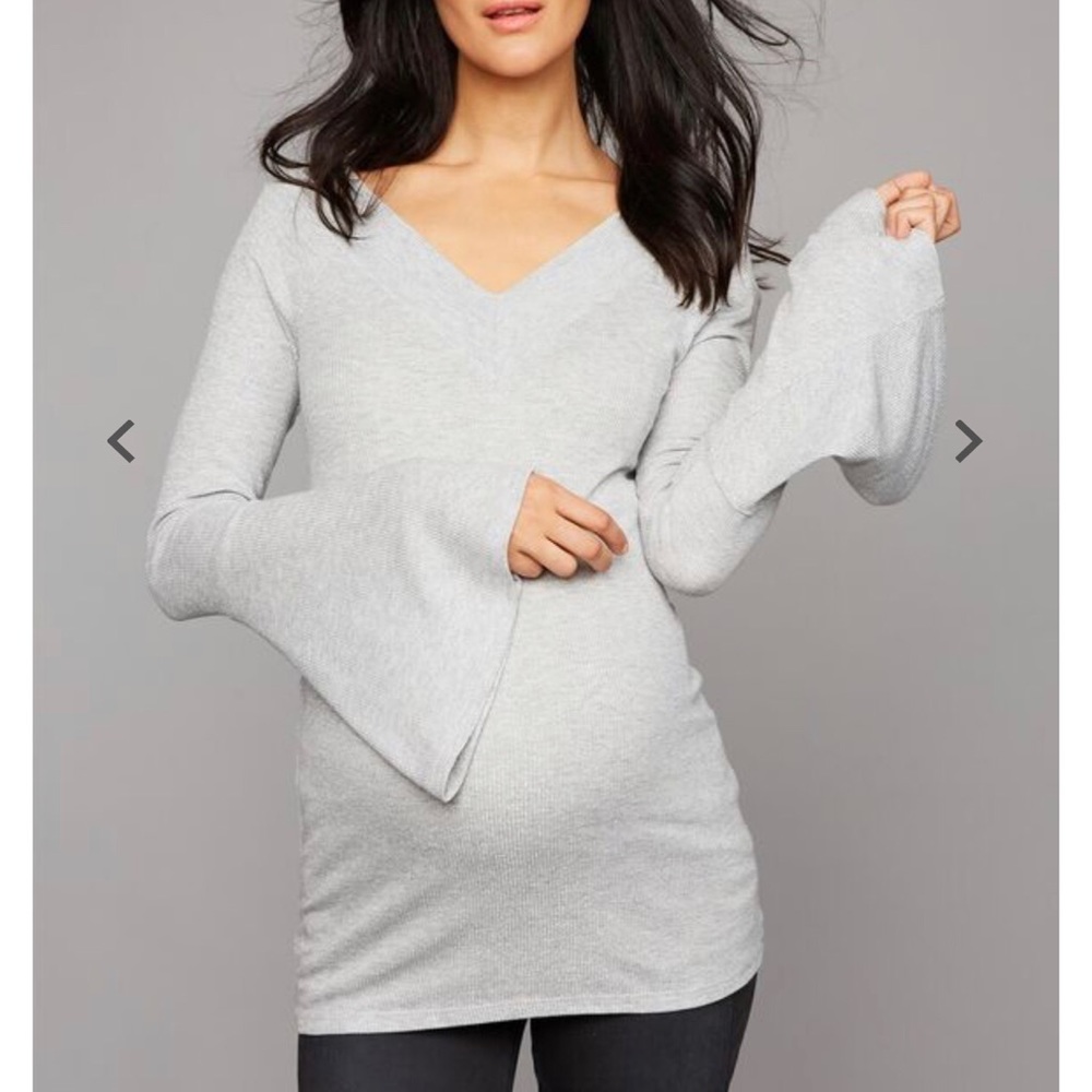 A Pea In The Pod Long Sleeve Maternity Top